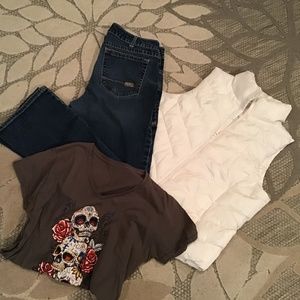 Ariat Jeans, Vest and Shirt set